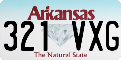 AR license plate 321VXG
