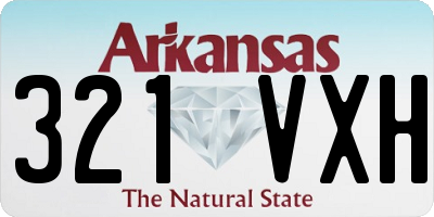 AR license plate 321VXH