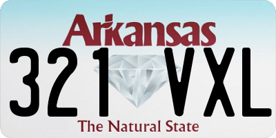 AR license plate 321VXL