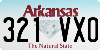 AR license plate 321VXO