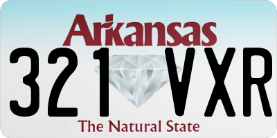 AR license plate 321VXR