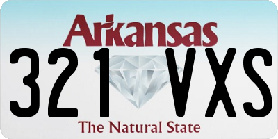 AR license plate 321VXS