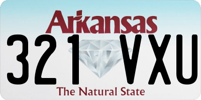 AR license plate 321VXU