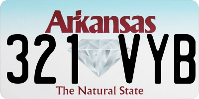 AR license plate 321VYB
