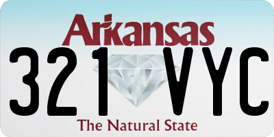 AR license plate 321VYC
