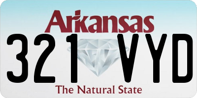 AR license plate 321VYD