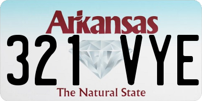 AR license plate 321VYE