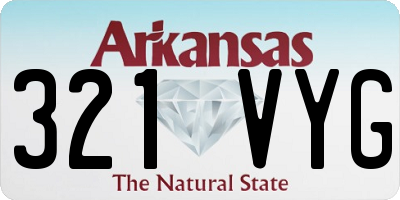 AR license plate 321VYG