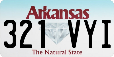 AR license plate 321VYI