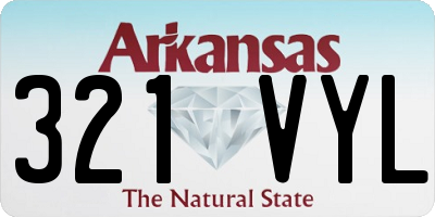 AR license plate 321VYL