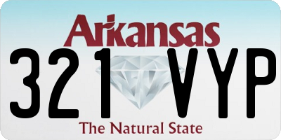 AR license plate 321VYP