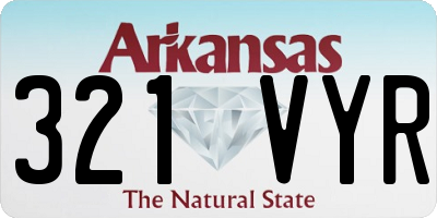 AR license plate 321VYR