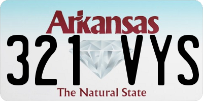 AR license plate 321VYS