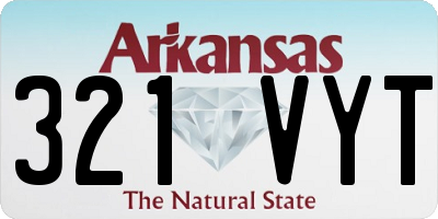AR license plate 321VYT