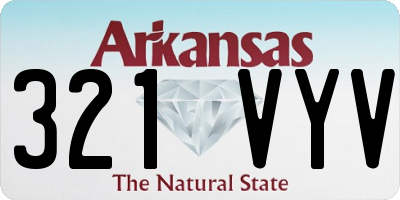 AR license plate 321VYV