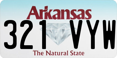 AR license plate 321VYW
