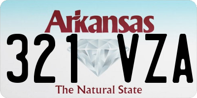 AR license plate 321VZA