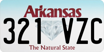 AR license plate 321VZC