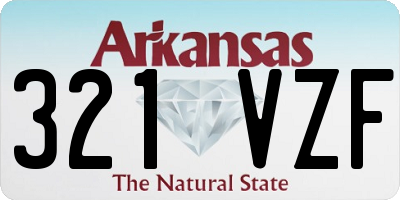 AR license plate 321VZF
