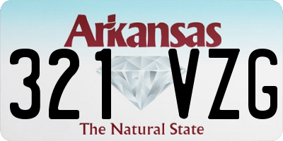 AR license plate 321VZG