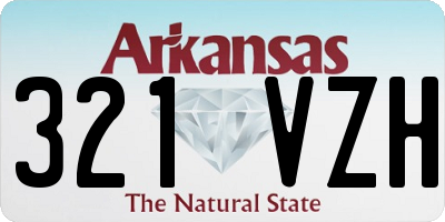 AR license plate 321VZH