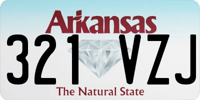 AR license plate 321VZJ