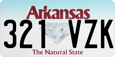 AR license plate 321VZK
