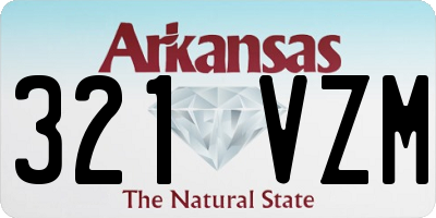 AR license plate 321VZM