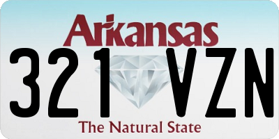 AR license plate 321VZN