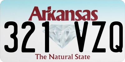 AR license plate 321VZQ
