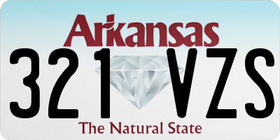 AR license plate 321VZS