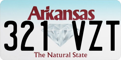AR license plate 321VZT
