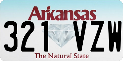 AR license plate 321VZW