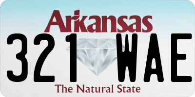 AR license plate 321WAE