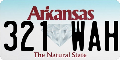 AR license plate 321WAH