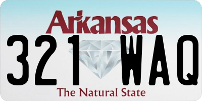 AR license plate 321WAQ