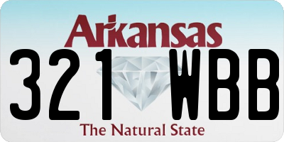 AR license plate 321WBB