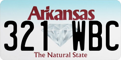 AR license plate 321WBC