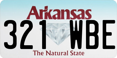 AR license plate 321WBE