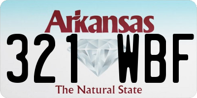 AR license plate 321WBF