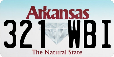 AR license plate 321WBI