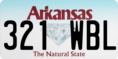 AR license plate 321WBL