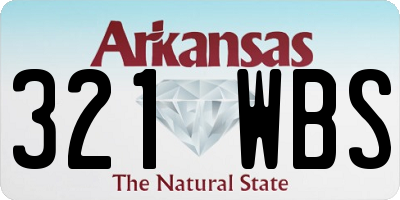 AR license plate 321WBS