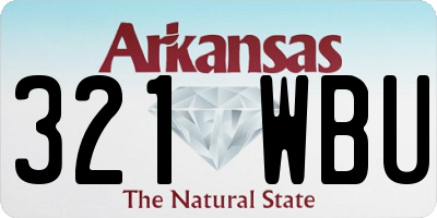AR license plate 321WBU