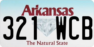 AR license plate 321WCB