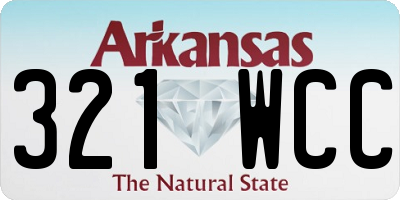 AR license plate 321WCC