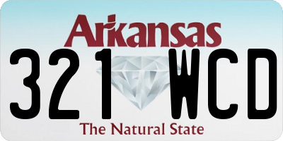 AR license plate 321WCD