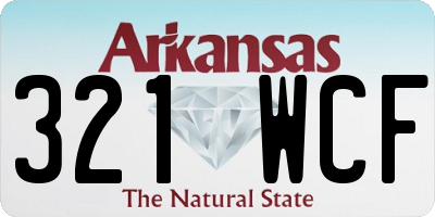 AR license plate 321WCF
