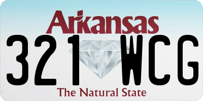 AR license plate 321WCG