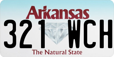 AR license plate 321WCH